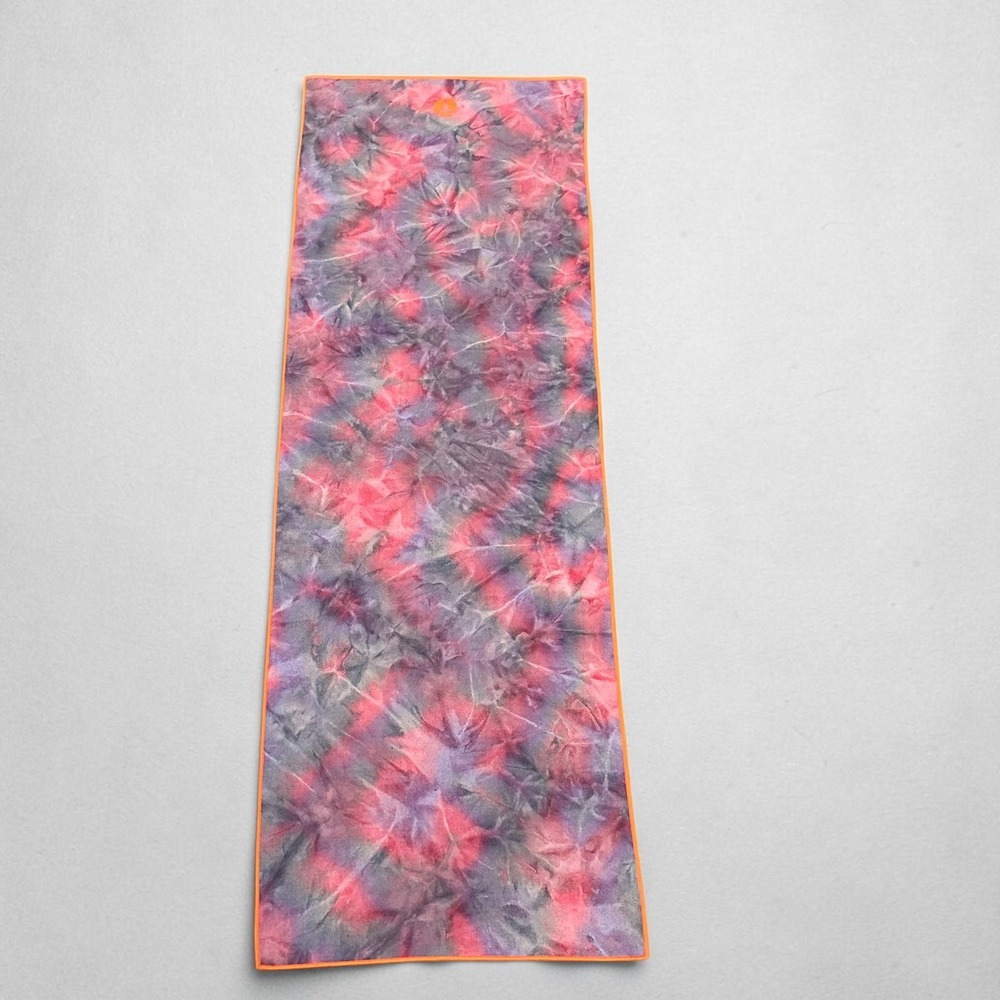 Manduka Yogitoes Yoga Mat Towel Skidless Tie Dye Pink Purple Orange OS Unisex